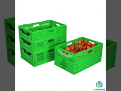 Cajas de almacenamiento de plástico plegables de 45L, caja de almacenamiento plegable rectangular