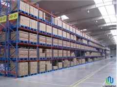 Pallet de plástico antiderrapante azul 1200 * 1000 * 150 mm con nueve pies / parte superior lisa